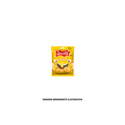 BALA - DOCILE - 15g GELATINA MINI BANANA - DP12